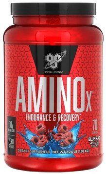 Bcaa в порошке BSN Amino X 1000 г Голубая малина 2951 фото