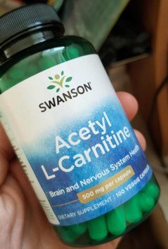 Засіб для зниження ваги і схуднення Ацетін Л-карнітин Swanson Acetyl L-Carnitine 500 mg 100 капсул 20063 фото