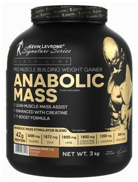 Гейнер Kevin Levrone Anabolic MASS 3кг тоффи  10309-02 фото