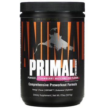 Передтренувальний комплекс (Преворкаут) Universal Primal Preworkout 507,5г полуниця-кавун 22721 фото