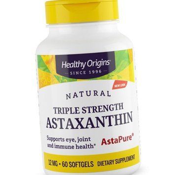 Астаксантин Triple Strength Astaxanthin 12 мг 60 капсул 20259 фото