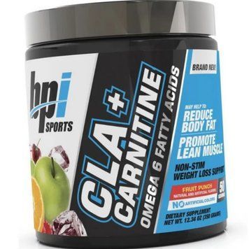 Потужний жіроспалювач Кон'юговані лінолева кислота Л-карнітин BPI sports CLA + Carnitine 350 грам 20084 фото
