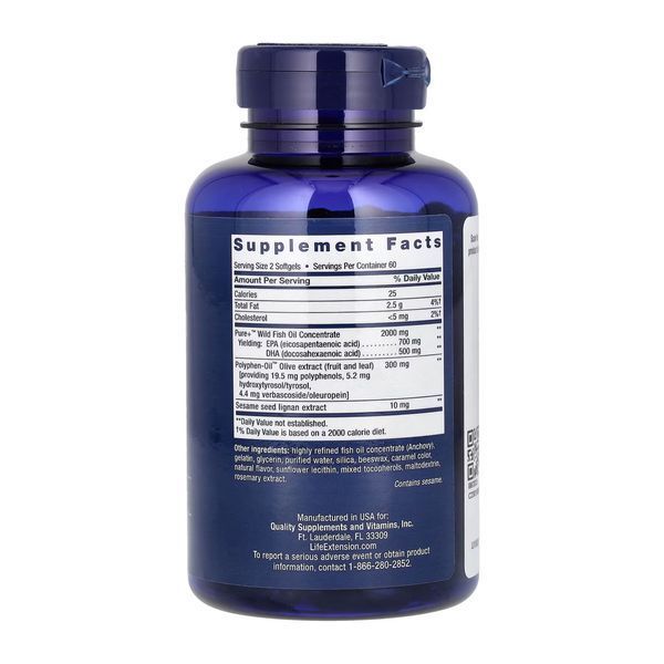 Омега 3 Super Omega 3 EPA DHA Fish Oil 120 softgels 2956570416 фото