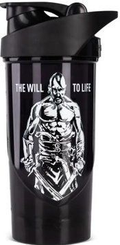 Шейкер для спортивного питания Progress Nutrition Shieldmixer Shaker The Will To Life 700мл черный 22687 фото