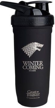 Шейкер металический SmartShake SmartShake Reforce GoT Winter is Coming 900 ml чорный 23154 фото