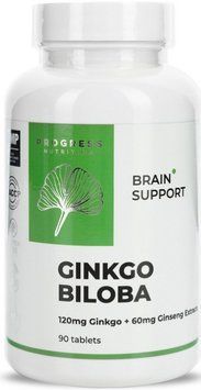 Гінго Білоба Progress Nutrition Ginkgo Biloba 120 mg 90 таблеток 22769 фото