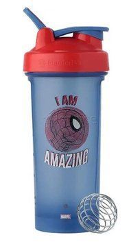 Шейкер Blender Bottle Classic Loop Pro Spider Man 820мл голубой 23356 фото