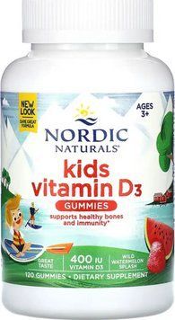 Витамин D3 для детей Nordic Naturals Vitamin D3 Gummies Kids 120 жев конфет арбуз 2956576323 фото