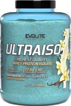 Сироватковий Протеїн Ізолят Evolite Nutrition Ultra Iso 2кг ваніль 22157 фото