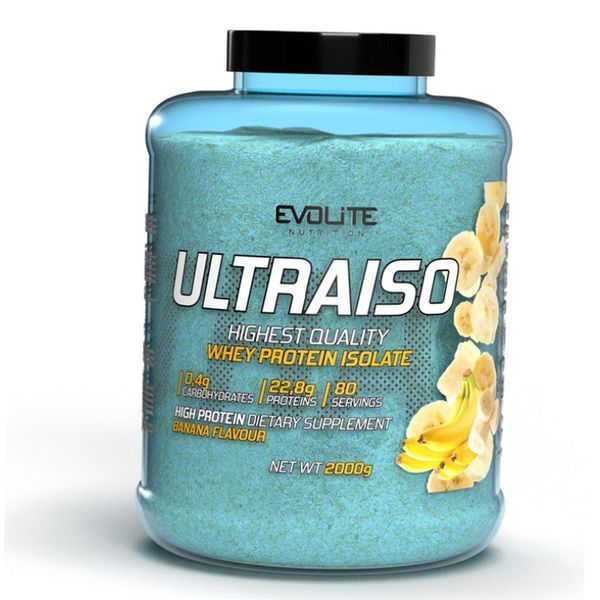Сироватковий Протеїн Ізолят Evolite Nutrition Ultra Iso 2кг ваніль 22157 фото