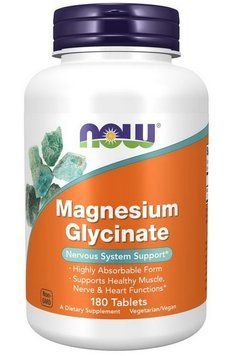 Бисглицината магния NOW Magnesium Glycinate 180 таблеток 19830 фото