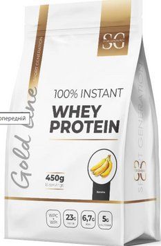 Сывороточный протеин для мужчин и женщин с глютамином Sport Generation 100% Instant Whey Protein 450г банан 3123032674 фото