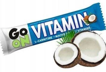 Протеїновий батончик GoOn Nutrition Vitamin Bar 50 g молочний шоколад з кокосом 18732 фото