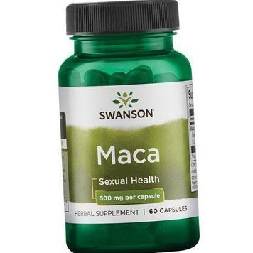 Экстракт маки Swanson Maca 500 mg full spectrum 60 капсул 20458 фото