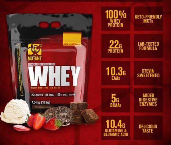 Спортивный сывороточный белок (протеин) Mutant Whey 2.27 кг (разные вкусы) 505 фото
