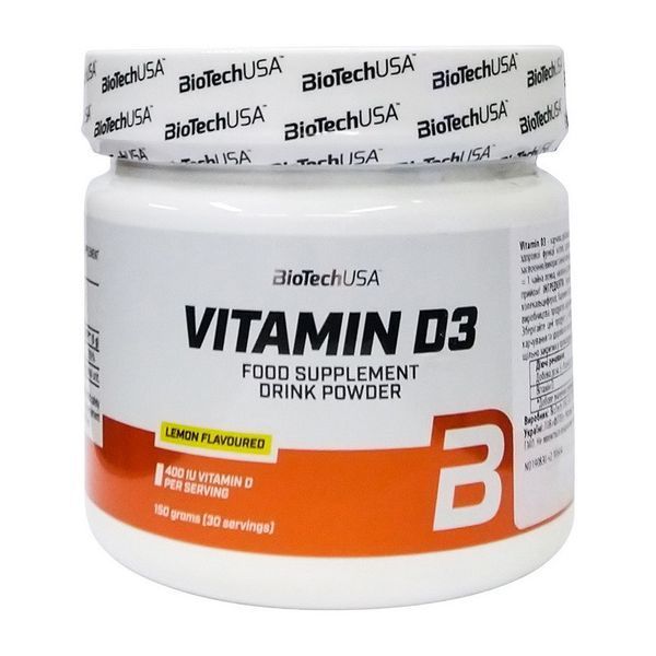 Вітамін Д3 BioTech Vitamin D3 150 г лимон 11402 фото