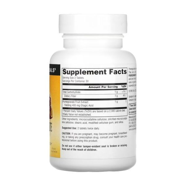 Экстракт граната Source Naturals Pomegranate Extract 500mg 60 таб 2956574345 фото