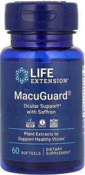 Вітаміни для очей Life Extension MacuGuard&reg; Ocular Support with Saffron 60 гел капс 2956570419 фото