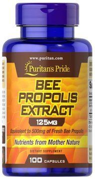 Прополіс екстракт Puritan's Pride Bee Propolis Extract 125 mg 100 caps 19229 фото