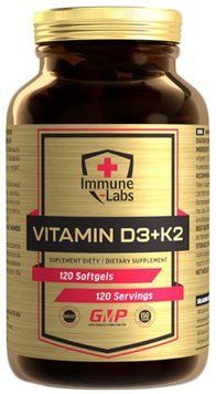 Вітамін Д3 К2 Immune Labs Vitamin D3+K2 120 sgels 22366 фото