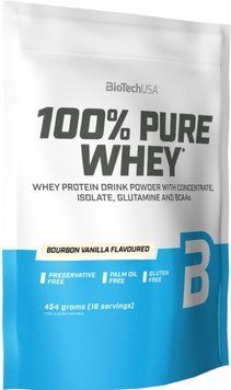 Протеїн BioTech 100% Pure Whey 454 g бурбонська ваніль 8727-05 фото