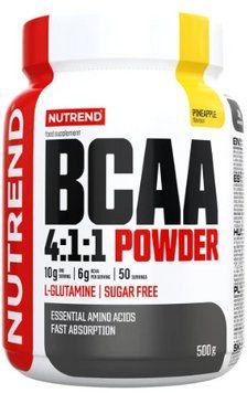 BCAA спортивне харчування Nutrend BCAA 4:1:1 Powder 500 г ананас 23736 фото