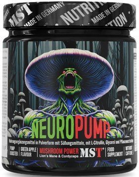 Порошок для тренерів MST Neuro Pump 300 g зелене яблуко 23638-02 фото