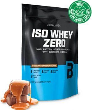 Протеин BioTech Iso Whey Zero lactose free 500 г шоколад-ирис 3839-18 фото