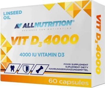 Вітамін Д3 All Nutrition Vit D3 4000 IU 60 caps 22576 фото