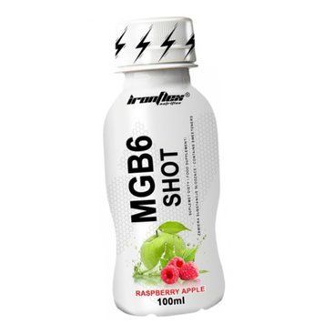 Магний и витамины группы В IronFlex MgB6 Shot 100мл малина-яблоко 21716 фото