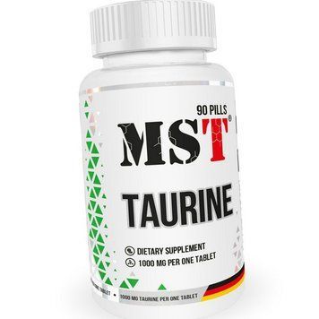 Таурин аминокислота MST Taurine 1000 mg 90 таблеток 19444 фото