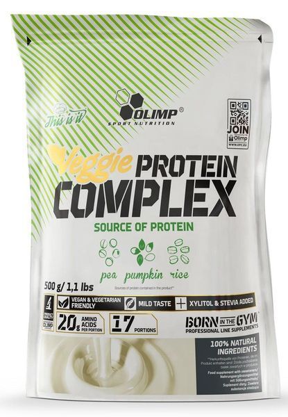 Протеїн OLIMP Veggie Protein Complex 500 g neutral 9446 фото