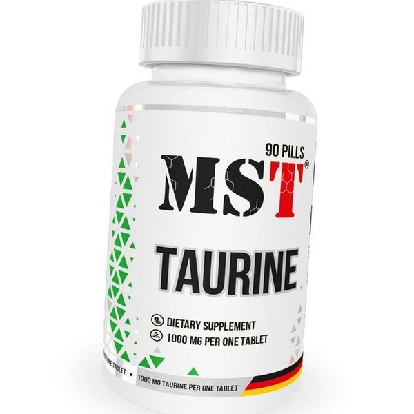 Таурин аминокислота MST Taurine 1000 mg 90 таблеток 19444 фото