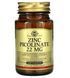 Цинк піколінат Solgar Zinc Picolinate 22 mg 100 таблеток 11059 фото 1