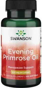 Масло примулы вечерней Swanson Evening Primrose Oil 500мг 100 гел капс 2956575441 фото