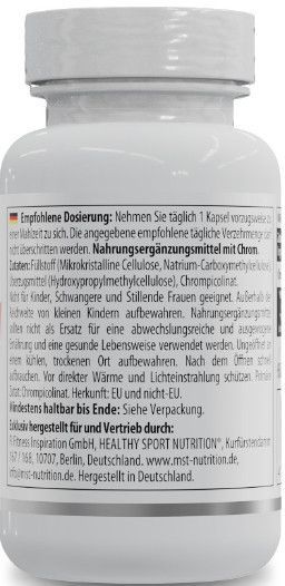 Хром пиколинат Healthy Sport Nutrition (MST) Chromium Picolinate 60 сaps 23010 фото