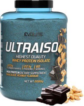Протеїн для росту м'язів Evolite Nutrition Ultra Iso 2кг шоколад з арахісом 22157-02 фото