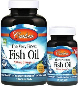Рыбий жир Carlson Labs The Very Finest Fish Oil 120+30 soft gels апельсин 11332-02 фото