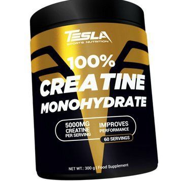 Креатин моногідрат Tesla Sports Nutrition 100% Creatine Monohydrate Unflavored 300 г 21081 фото