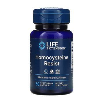 Резистентність гомоцистеїну для серця та мозку Life Extension Homocysteine ​​Resist 60 vcaps 2956570424 фото