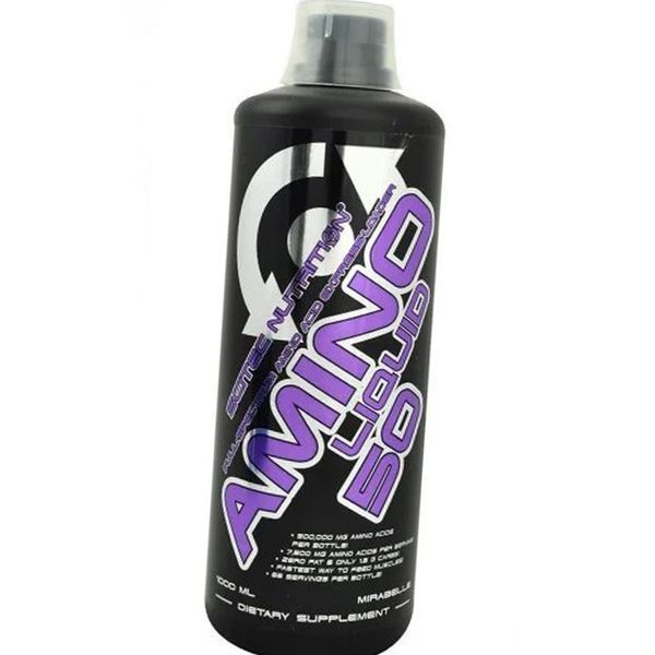 Незамінні амінокислоти для спортсменів Scitec Nutrition Amino Liquid 50 1000 мл 56 фото