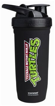 Сталевий шейкер SmartShake Reforce з логотипом Черепашок-ніндзя TMNT Classic Logo Black 2772547025 фото