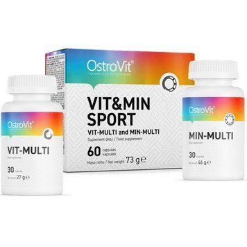 Вітаміни та мінерали комплекс OstroVit Vit & Min Sport 60 капсул 21284 фото
