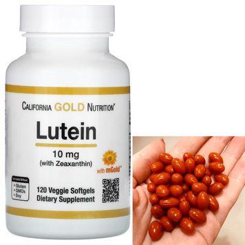 Лютеїн і зеаксантин California Gold Nutrition Lutein 10 mg with Zeaxanthin 120 капсул 22487 фото