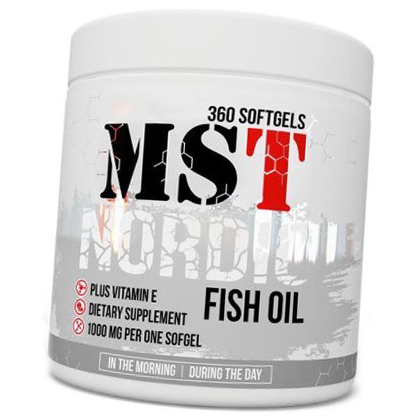 Жирні кислоти MST Nordic Fish Oil 360 гел капс риб'ячий жир 11301 фото