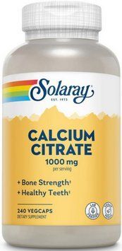 Кальцій цитрат Д3 Solaray Calcium Citrate 1000 mg 240 капсул 20335 фото