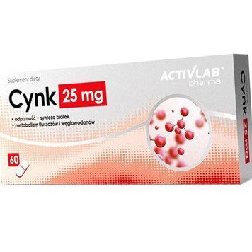Хелатный Цинк Activlab Cynk 25 mg 60 таб 18253 фото