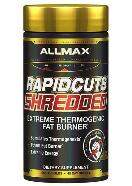 Потужний жироспалювач для швидкого зниження ваги Allmax Nutrition Rapidcuts Shredded 90 кап 20141 фото