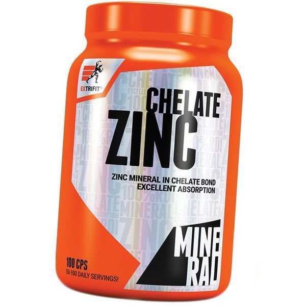 Хелатний цинк Zinc Chelate EXTRIFIT 100 капсул Бисглицинат 18583 фото