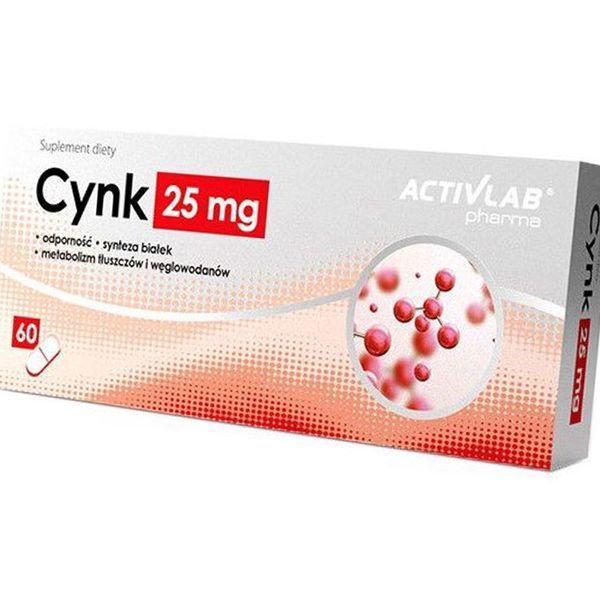 Хелатний Цинк Activlab Cynk 25 mg 60 таб 18253 фото